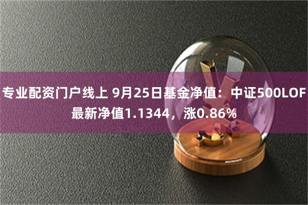 专业配资门户线上 9月25日基金净值：中证500LOF最新净值1.1344，涨0.86%