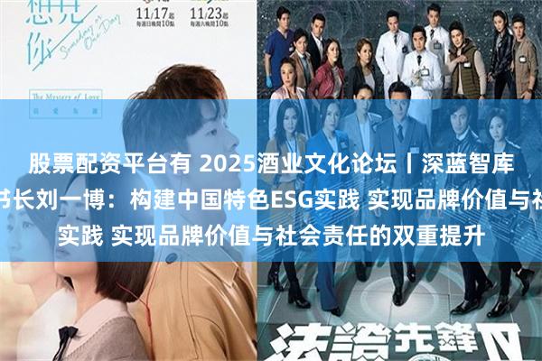 股票配资平台有 2025酒业文化论坛丨深蓝智库酒业品牌研究院秘书长刘一博：构建中国特色ESG实践 实现品牌价值与社会责任的双重提升